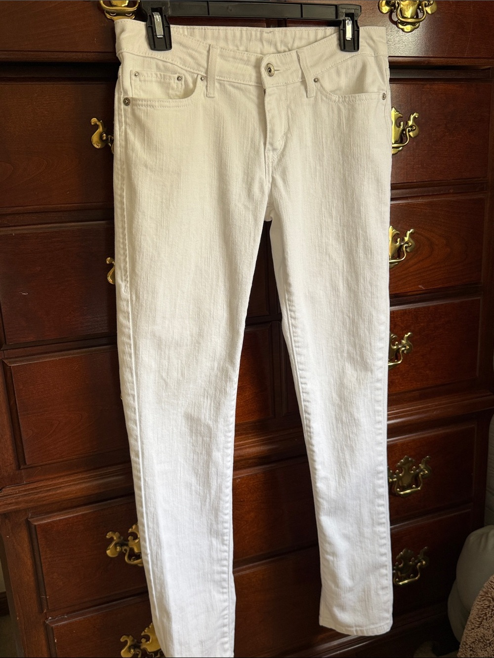 Levi's White Skinny Jeans, Sz 4